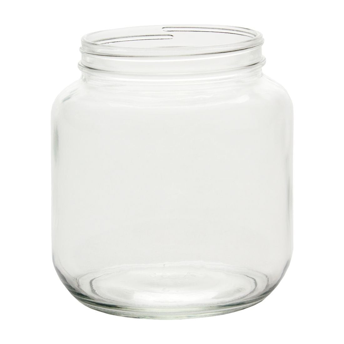 North Mountain Supply 1/2 Gallon Glass Wide-Mouth 110 CT Fermentation/Canning Jar With Gold Metal Lid