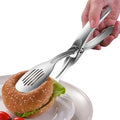 Huakai Kitchen Metal Tongs, Heat-Resistant 600°C Stainless Steel Cooking Tongs, Perfect for Food, Steak,Bread,Pizza,Salads and BBQ,Stable Clamping and Flipping Performance.