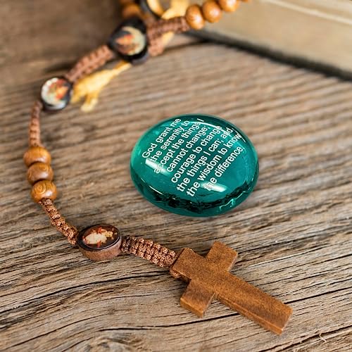 The Serenity Prayer Glass Stones, Set of 24