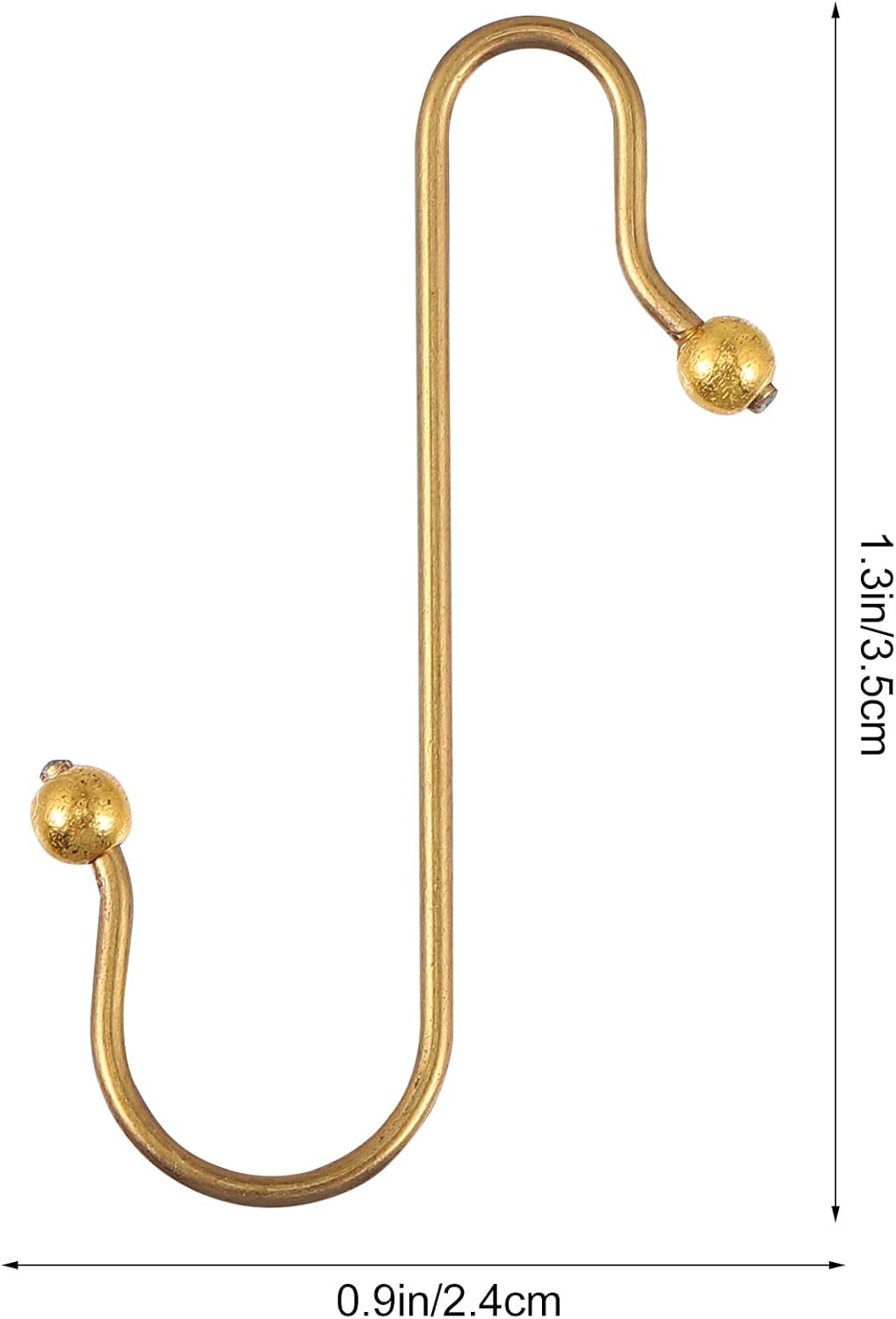 Uonlytech Heavy-Duty Metal Ornament Hooks - 40pcs Durable Wire Hangers for Holiday Decor
