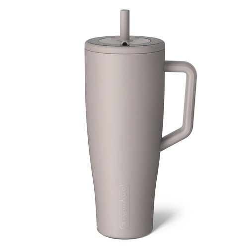 BrüMate Era 40 oz Tumbler with Handle and Straw | 100% Leakproof Insulated Water Bottle Tumbler with Lid and Flexible SoftSip Straw | Made of Stainless Steel | Cup Holder Friendly | 40oz (Mocha)
