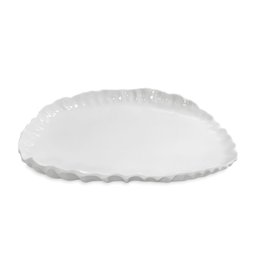 Beatriz Ball VIDA Bloom Pinched Large Oval Platter (White)