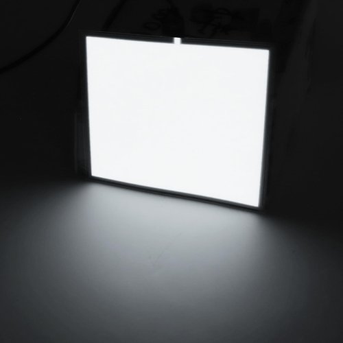 Electroluminescent (EL) Panel、Electroluminescent DIY EL Back Light Paper Light 、 Sheets Panel for Crafts, Signs, Decor3 Modes:Fast flashingow Flashing/Constant Bright(10cm x 10cmWhite)