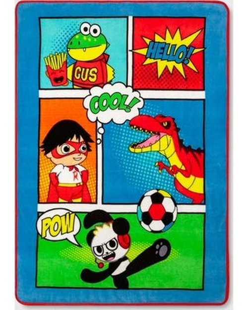 Ryan World Soft Plush Throw Kids Favorite 46" x 60"