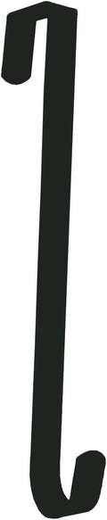 Dobar Over The Door Wreath Hanger - Durable 11-Inch Design in Elegant Black Finish