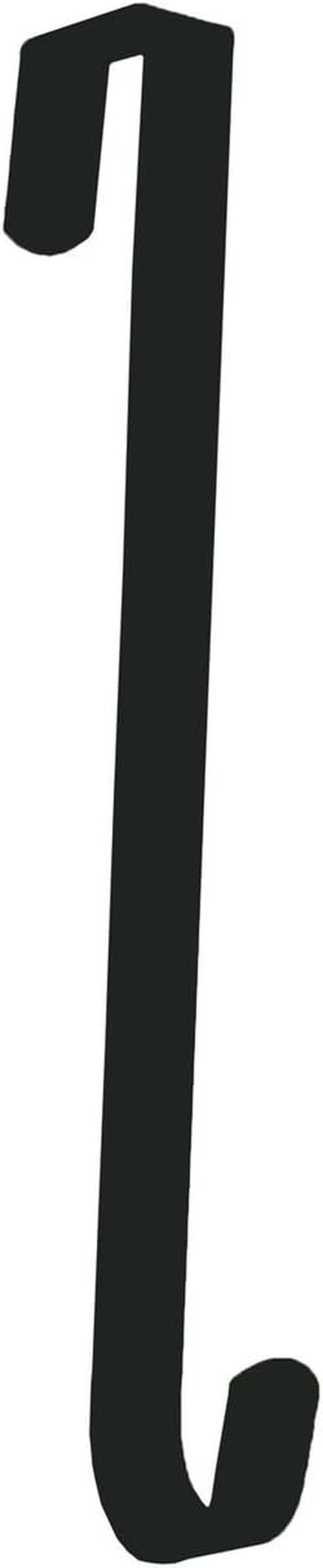 Dobar Over The Door Wreath Hanger - Durable 11-Inch Design in Elegant Black Finish