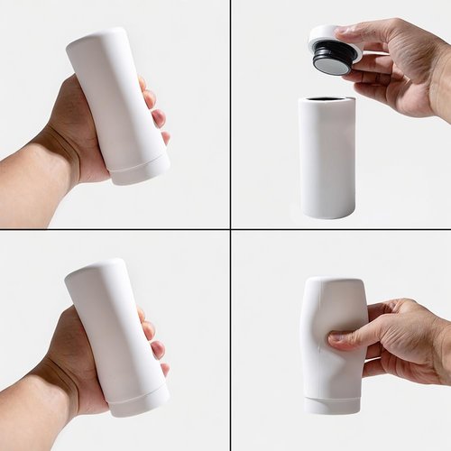 Dish Soap Dish Dispenser, Silicone Squeeze Washing Up Liquid and Hand Soap Refillable Bottles, 240ml Refillable Dishwashing Liquid Dispensing(Color:White)
