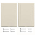 HASMX 775590A Central Vacuum Inlet Valve Plate, Low Voltage Wall Inlet Valve Replacement for Central Vacuum Systems - Almond (2-Pack)