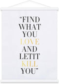 Benjia Magnetic Light Wood Poster Frame - 36x24, 36x48, 36x12 for Photos & Artwork | White Finish