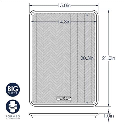 Nordic Ware Big Sheet & Half Sheet Set - Versatile Baking Trays for Perfectly Even Cooking