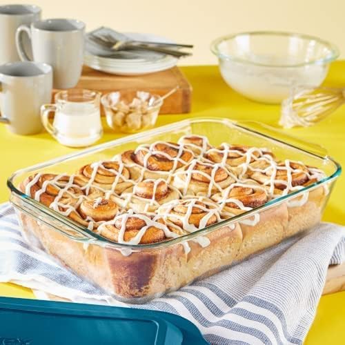 Pyrex Deep Glass Baking Dish - 9x13-Inch Casserole Dish with Lid | Oven, Freezer & Microwave Safe