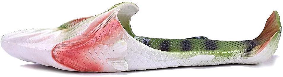 Skiennix Unisex Fish Slippers - Comfortable Bass Sandals for All-Day Wear | Fun Animal Design