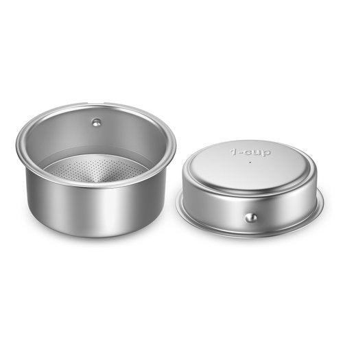 51mm Filter Basket | Double Layer Pressurized Portafilter Basket | Stainless Steel Coffee Portafilter Basket | Espresso Filter Basket