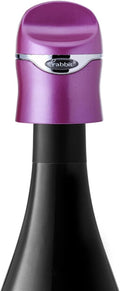Rabbit Champagne and Wine Sealer - Air-Tight Wine Preserver, Champagne Stopper - Bar Essential Kitchen Tool for Freshness & Flavor, Wine Lover's Collection, Easy & Comfortable To Use (Purple)