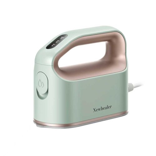 Newbealer Smart Steam Iron for Clothes, Mini Heat Press, 1200W Professional-Grade Turbocharged 3 Steam & 3 Dry Heat Modes, 45s Heat-Up, Auto-Off, Nonstick Soleplate for Home/RV/Hotel (Mint Green)