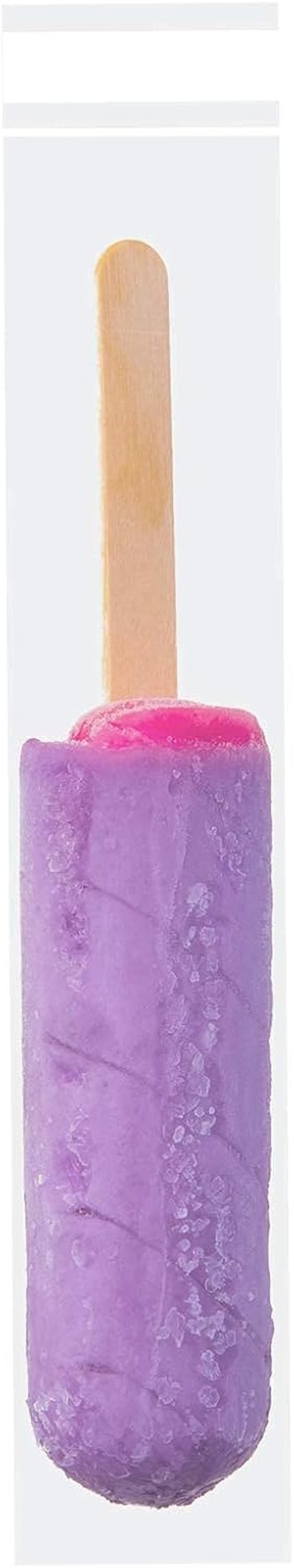 Morepack Self-Sealing Cellophane Bags - 2x10 Inches | 100 Clear Resealable Bags for Candy & Treats