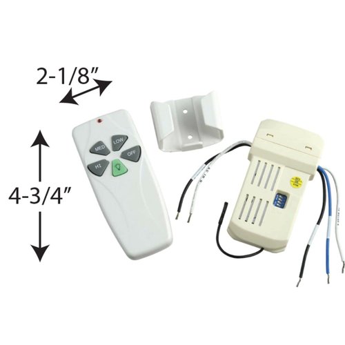 Progress Lighting Ceiling Fan/Light Remote Control, AirPro Collection, Indoor, P2618-01, White