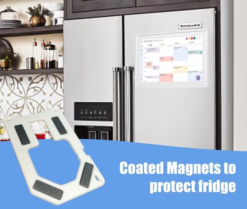 Low Profile Magnetic Fridge Mount for 15" Skylight Calendar and Frame, Metal Surface (15 inch Calendar)