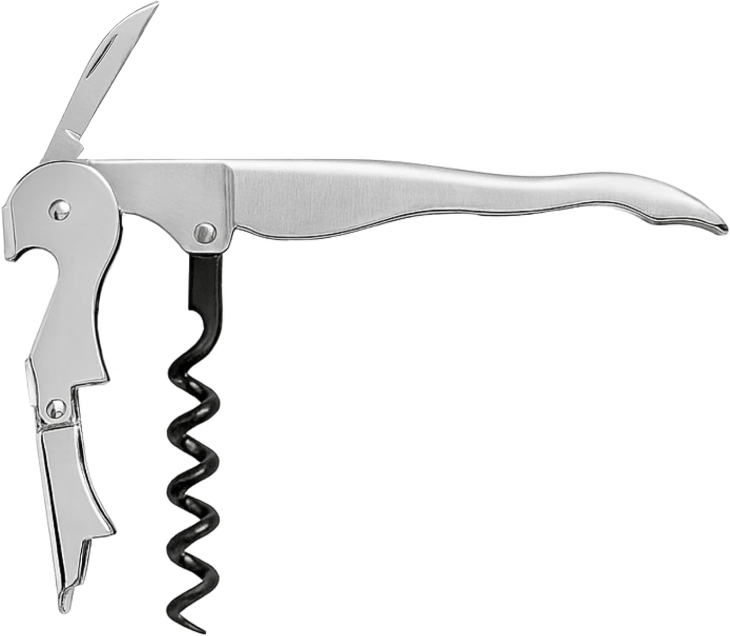 Oggi Corkscrew, Stainless Waiter's, Stainless Steel