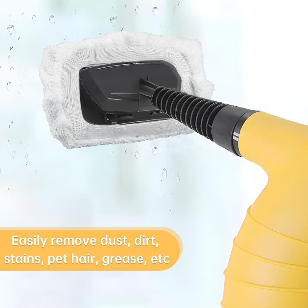 RODISHOMM Steam Cleaner Accessories, Universal Reusable Steam Mop Pads, Steam Shot Attachments, Handheld Steam Cleaner Washable Microfiber Cloth (10 PCS)