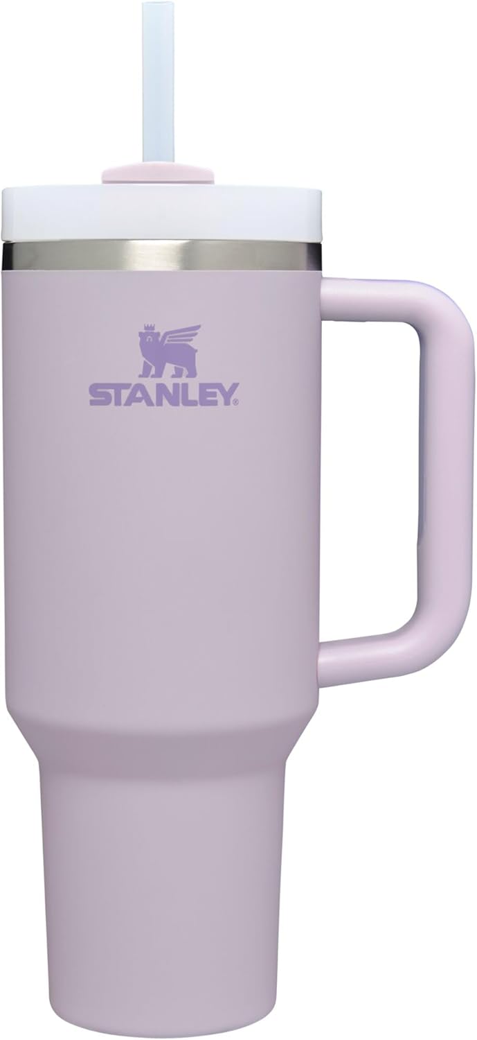 STANLEY Quencher H2.0 Tumbler - 40 oz Insulated Stainless Steel with Handle & Straw | Orchid Color