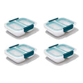 OXO Good Grips Prep & Go 2 Cup Divided Container - Leakproof Food Storage, Pack of 4
