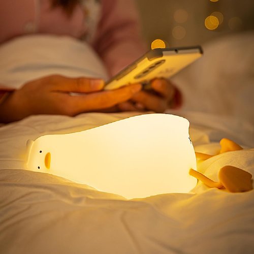 Lying Flat Duck Type Children's Night Light - Cute, Rechargeable, Bedroom/Baby Night Light & Gift