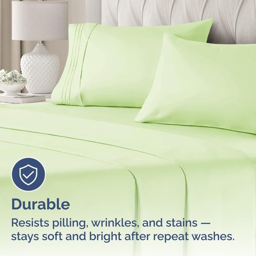 King Pillow Cases by [Brand Name] - Ultra Soft Hotel Quality Covers | Comfy & Wrinkle-Free - Light Sage Green - Set of 2