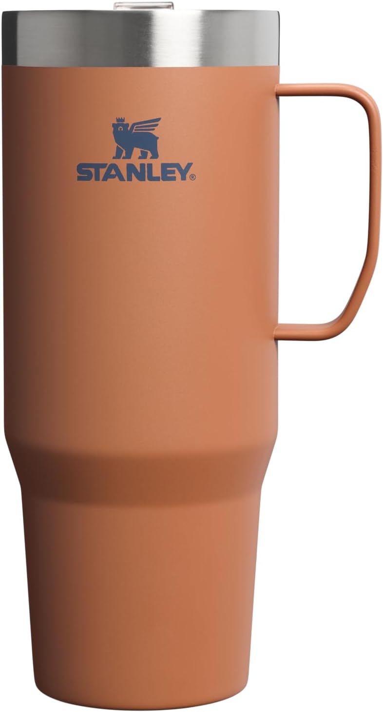 STANLEY Everyday Suburban Mug - 30 oz Insulated Stainless Steel Coffee Cup with Drink Through Lid | BPA-Free - Toast