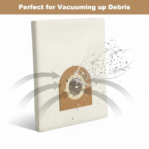 6PCS Replacement Dust Bags Compatible with Nilfisk Alto Aero 26,21,31,Attix 30,50 Vacuum