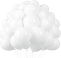 Voircoloria 110pcs Matte White Balloons - 12 Inch Latex Party Balloons for Weddings & Celebrations