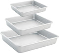 Skiennix Deep Baking Pans Set of 3 - Nonstick Heavy Duty Bakeware for Lasagna | 9/11/13 Inch Trays