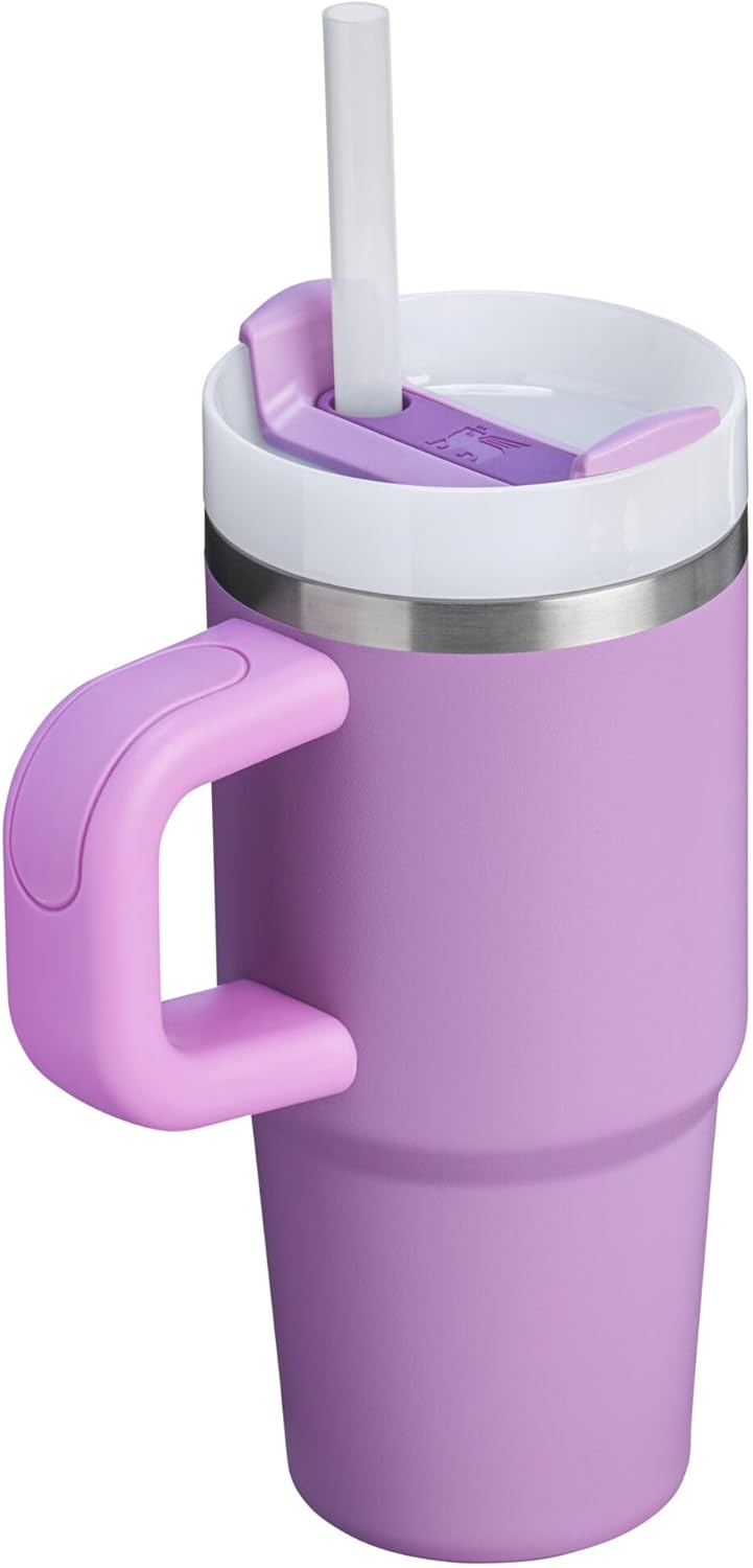 STANLEY Quencher H2.0 Tumbler - 14 oz Insulated Stainless Steel Cup with Handle & Straw | BPA-Free | Lilac