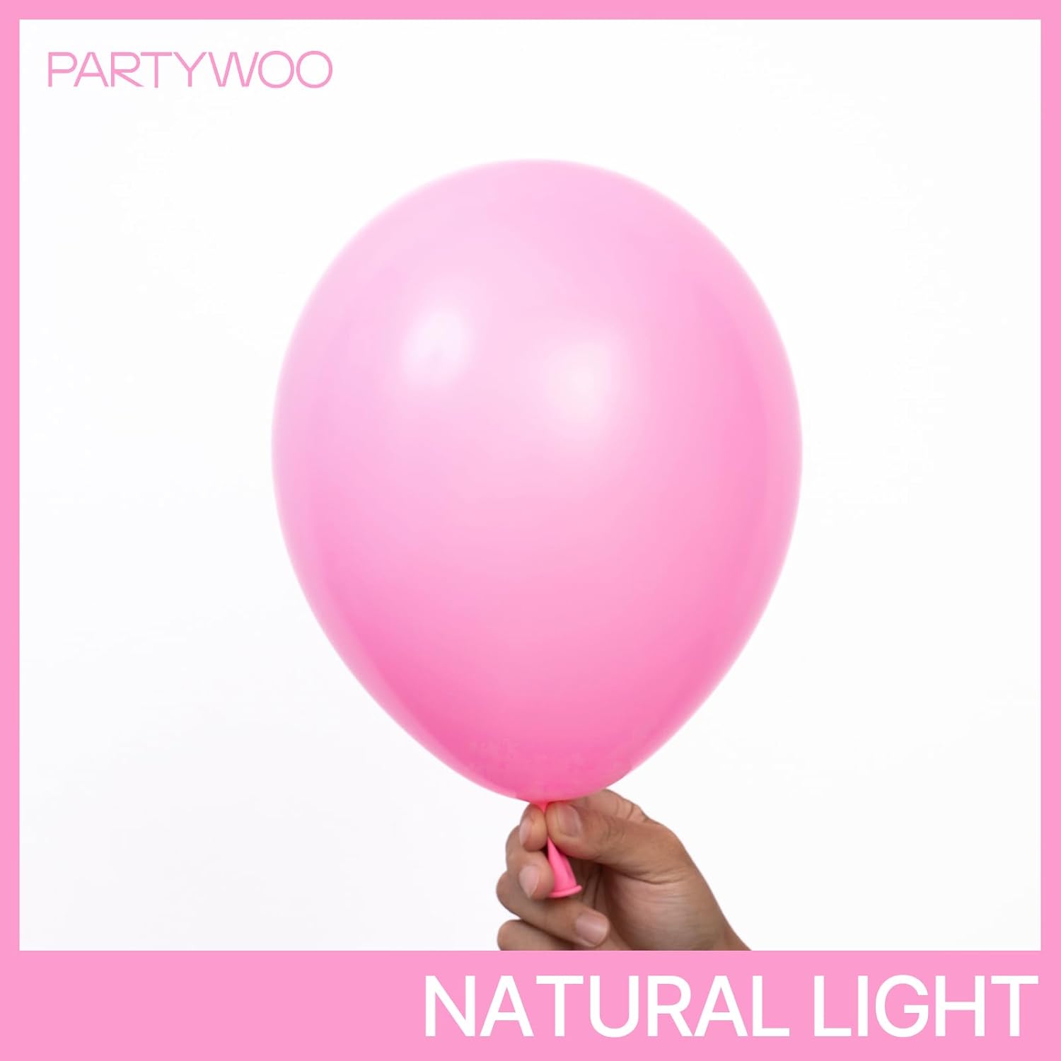 PartyWoo Pink Balloons - 99-Piece Matte Pink Balloon Arch Kit for Baby Showers & Parties | Various Sizes