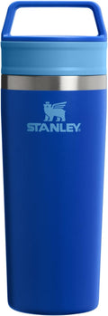 STANLEY Cafe To Go Travel Mug - 16 oz Insulated Stainless Steel Tumbler | Leakproof Lid | Cobalt