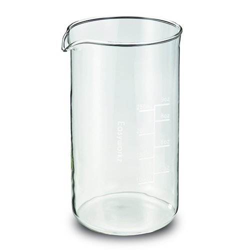 Easyworkz Borosilicate Glass Replacement Beaker for 12oz French Press Coffee Maker