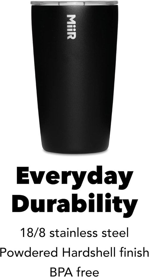 MiiR Tumbler - 12oz Insulated Stainless Steel Cup | Splash Proof Design for Hot & Cold Beverages