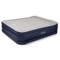 Intex Dura-Beam Standard Series Deluxe Pillow Rest Raised Airbed w/Soft Flocked Top for Comfort, Built-in Pillow & Electric Pump, Bed Height 16.5"", Queen