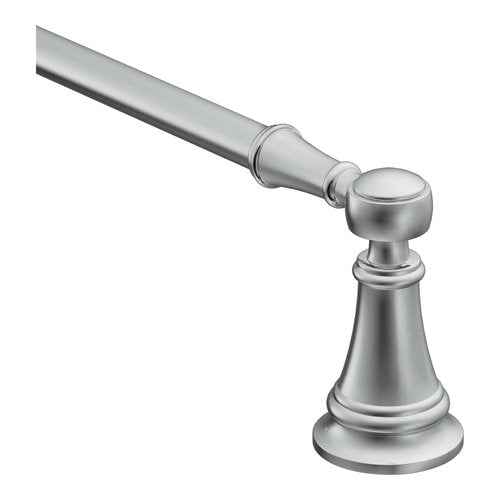 Moen YB8418CH Weymouth 18-Inch Single Towel Bar, Chrome