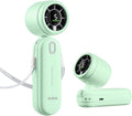 Diveblues Mini Portable Turbo Fan - 30ft/s Cooling Power | 12H Battery Life, 4000mAh, 3-in-1 Handheld/Neck/Desk Fan