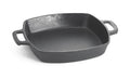 TableCraft Pre-Seasoned 10" Cast Iron Square Fry Pan - Commercial Quality for Home & Restaurant Use, 2 Quart, Black