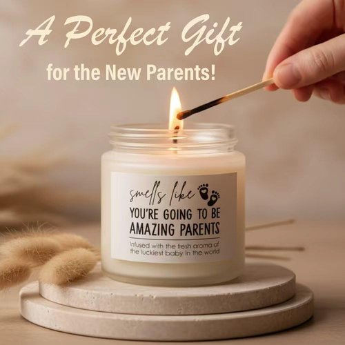 New Parents Gift Basket, Pregnancy, Postpartum & Baby Shower Gifts for First Time Mom and Dad to Be, Gender Reveal Gift for Couples with Mom & Dad Glass Cups