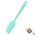 600°F Heat Resistant Small Spatula, Doosu Mini Food-Grade Silicone Bowl Scraper Compact Flexible Kitchen Cooking Baking Tool for Scraping Jar Jams Nut Butters & Mixing Stirring Sauce (Aqua Sky)