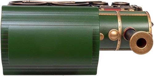 Kurt Adler 7.625" Battery Operated LED Lighted Santa Train with Spinning Glitter Water