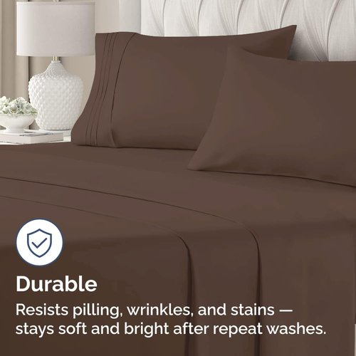 King Standard Pillow Cases by [Brand Name] - Ultra-Soft Hotel Quality Covers | Fade-Free & Wrinkle Resistant - 2 Piece Set in Brown