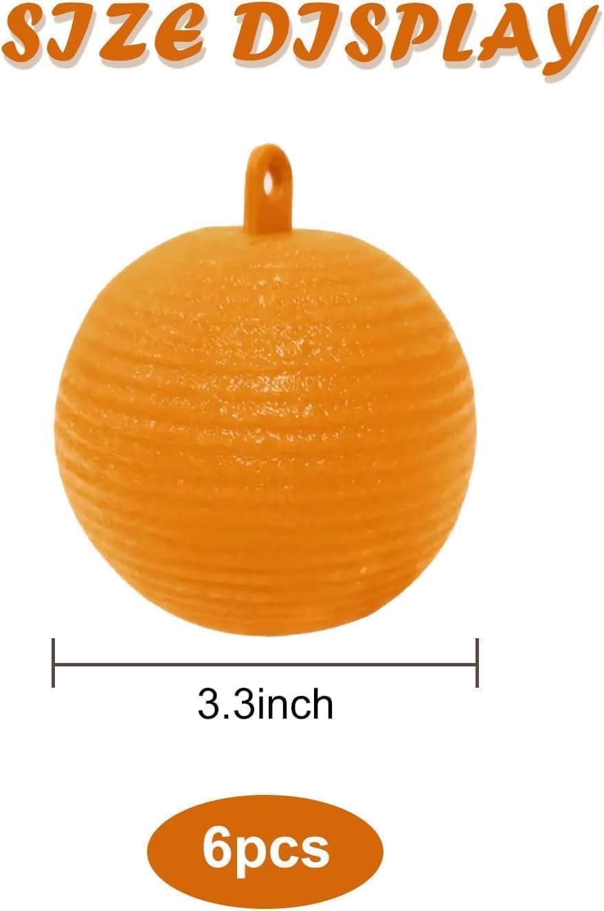Skiennix 6 PCS Fly Sticky Trap Balls - Effective Fruit Fly & Gnat Catchers for Indoor & Outdoor Use