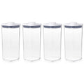 OXO Good Grips POP Container - Airtight Food Storage - 1.7 Qt Square (Pack of 4)