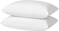 Basic Home® Queen Size Goose Feather & Down Bed Pillow - Odorless Neck Support & Cooling Comfort | 20x28 Inch