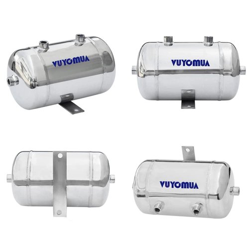 VUYOMUA 0.8Gallon 304 Stainless Steel High Pressure Mini Small Portable Air Tank Air Reservoir Water Storage Tank (3L-SG)