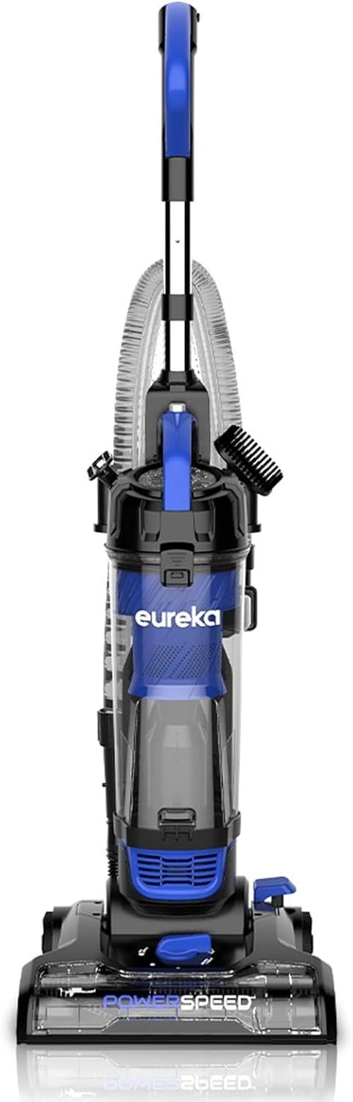 Eureka PowerSpeed Lightweight Upright Vacuum Cleaner - Ideal for Carpet & Hard Floors | Blue & Black